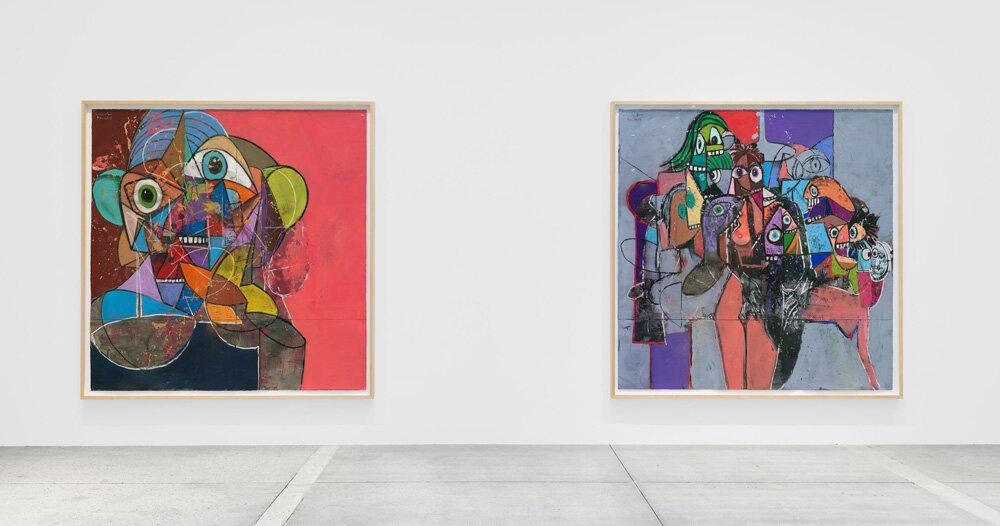 george condo realizează personaje bizare pentru o expoziție în NYC